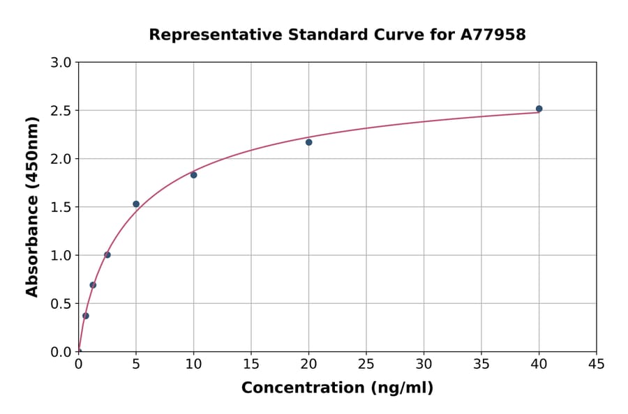 Standard Curve - Rat Cyp3a2 ELISA Kit (A77958) - Antibodies.com