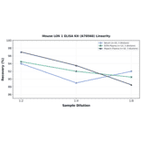 Linearity - Mouse LOX 1 ELISA Kit (A78568) - Antibodies.com
