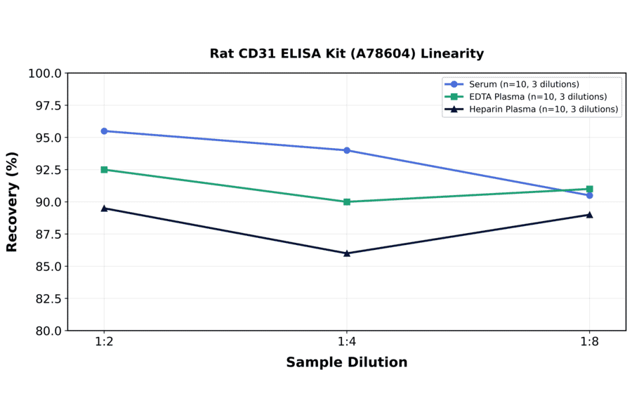 Linearity - Rat CD31 ELISA Kit (A78604) - Antibodies.com
