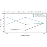 Linearity - Rat cAMP Protein Kinase Catalytic Subunit alpha ELISA Kit (A78667) - Antibodies.com