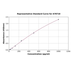 Standard Curve - Rat RANTES ELISA Kit (A78710) - Antibodies.com