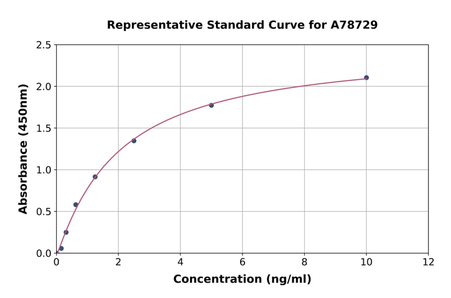 Standard Curve - Human Rel B ELISA Kit (A78729) - Antibodies.com