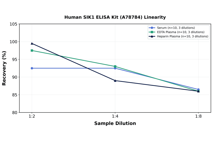 Linearity - Human SIK1 ELISA Kit (A78784) - Antibodies.com