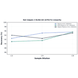 Linearity - Rat Calpain 2 ELISA Kit (A79171) - Antibodies.com