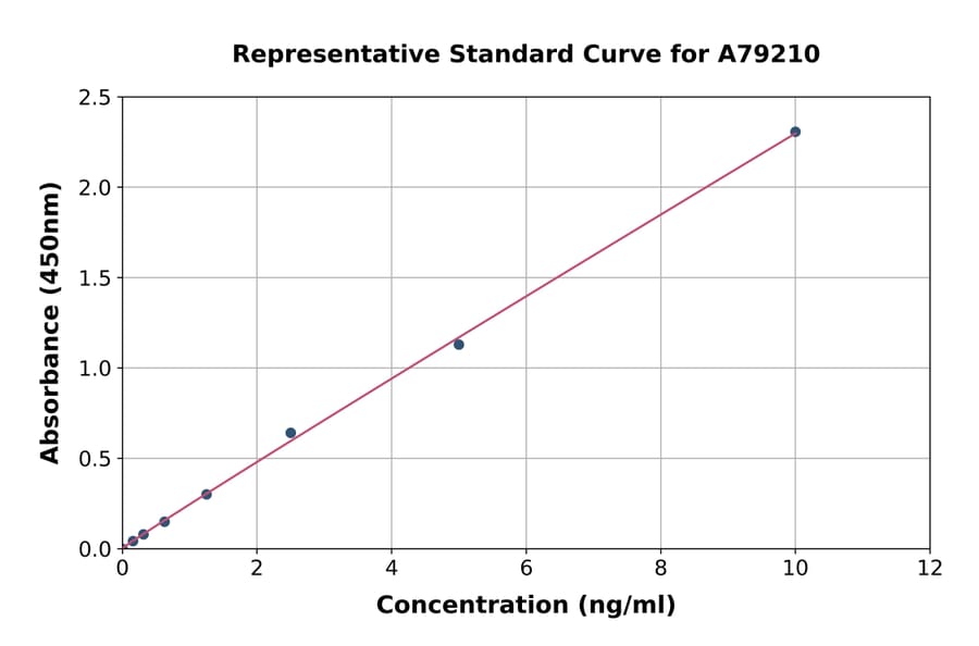 Standard Curve - Human c-Jun ELISA Kit (A79210) - Antibodies.com