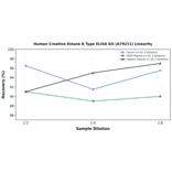 Linearity - Human Creatine Kinase B Type ELISA Kit (A79211) - Antibodies.com