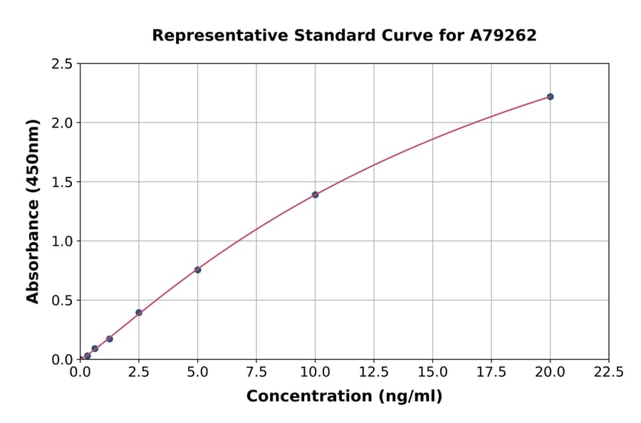 Standard Curve - Human TRP2/DCT ELISA Kit (A79262) - Antibodies.com