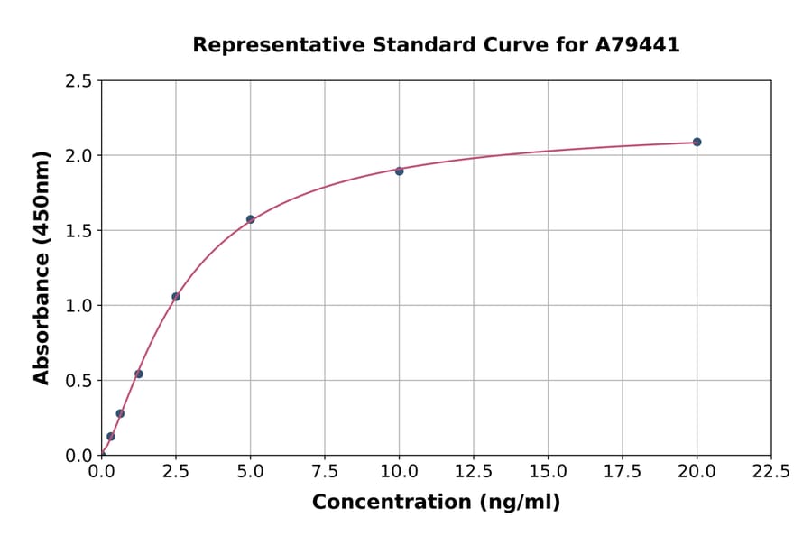 Standard Curve - Rat GRP78 BiP ELISA Kit (A79441) - Antibodies.com