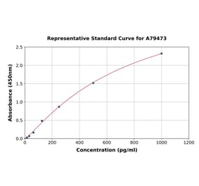 Standard Curve - Rat IL-17A ELISA Kit (A79473) - Antibodies.com