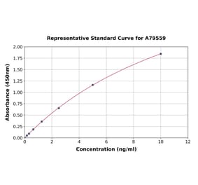 Standard Curve - Human CD10 ELISA Kit (A79559) - Antibodies.com