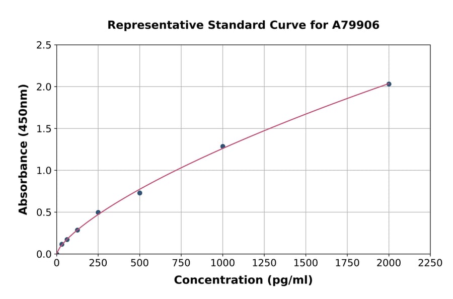 Standard Curve - Rat BNP ELISA Kit (A79906) - Antibodies.com