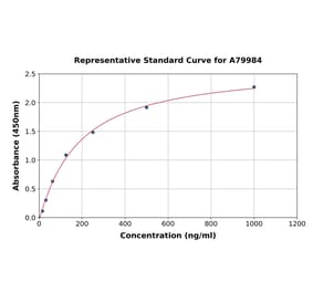 Standard Curve - Rat Factor XIIIa ELISA Kit (A79984) - Antibodies.com