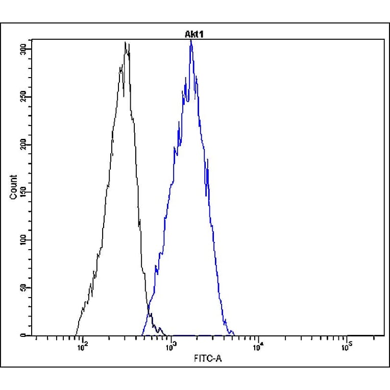 Flow Cytometry - Anti-Akt1 Antibody - Antibodies.com (A8324)