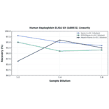 Linearity - Human Haptoglobin ELISA Kit (A80031) - Antibodies.com