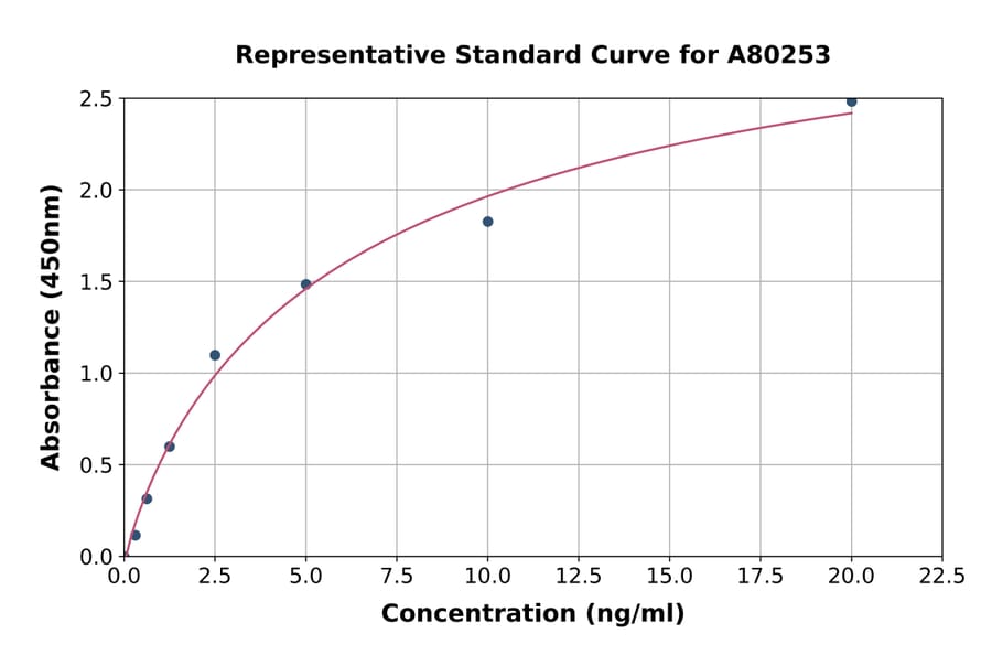 Standard Curve - Rat Bax ELISA Kit (A80253) - Antibodies.com