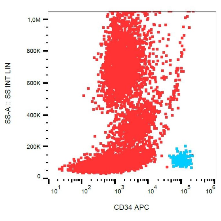Flow Cytometry - Anti-CD34 Antibody [4H11[APG]] (APC) (A85512) - Antibodies.com