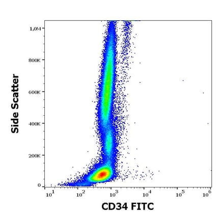 Flow Cytometry - Anti-CD34 Antibody [QBEnd-10] (FITC) (A85662)