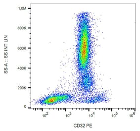 Flow Cytometry - Anti-CD32 Antibody [3D3] (PE) (A85672) - Antibodies.com