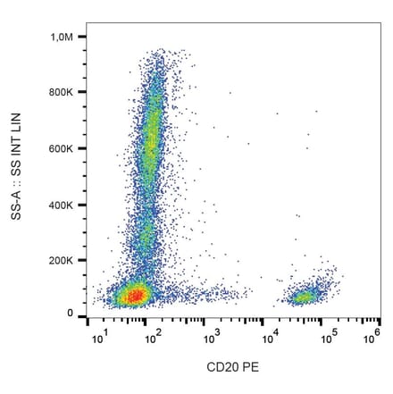 Flow Cytometry - Anti-CD20 Antibody [2H7] (PE) (A85691) - Antibodies.com