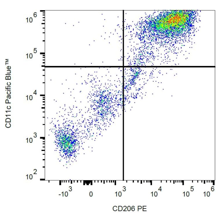 Flow Cytometry - Anti-CD206 Antibody [15-2] (PE) (A85830) - Antibodies.com