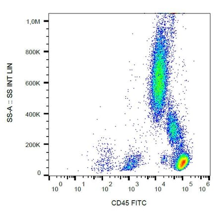 Flow Cytometry - Anti-CD45 Antibody [MEM-28] (FITC) (A85879) - Antibodies.com