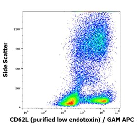 Flow Cytometry - Anti-CD62L Antibody [DREG56] - Low endotoxin, Azide free (A85895)