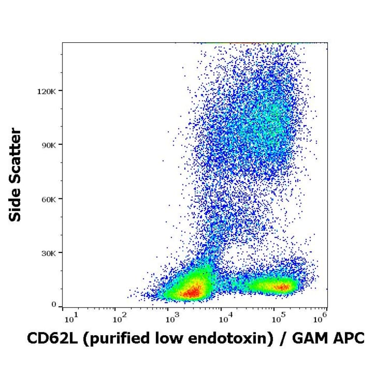 Flow Cytometry - Anti-CD62L Antibody [DREG56] - Low endotoxin, Azide free (A85895)