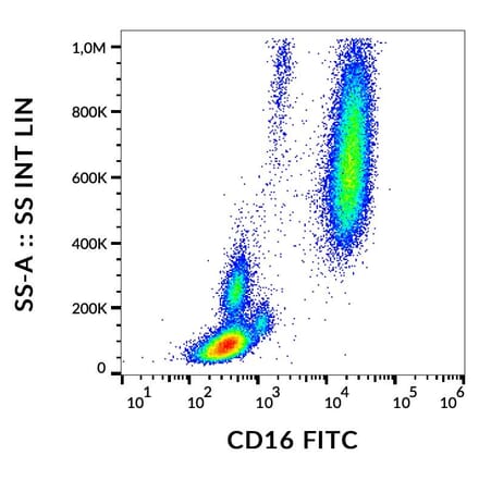 Flow Cytometry - Anti-CD16 Antibody [MEM-154] (FITC) (A85899)