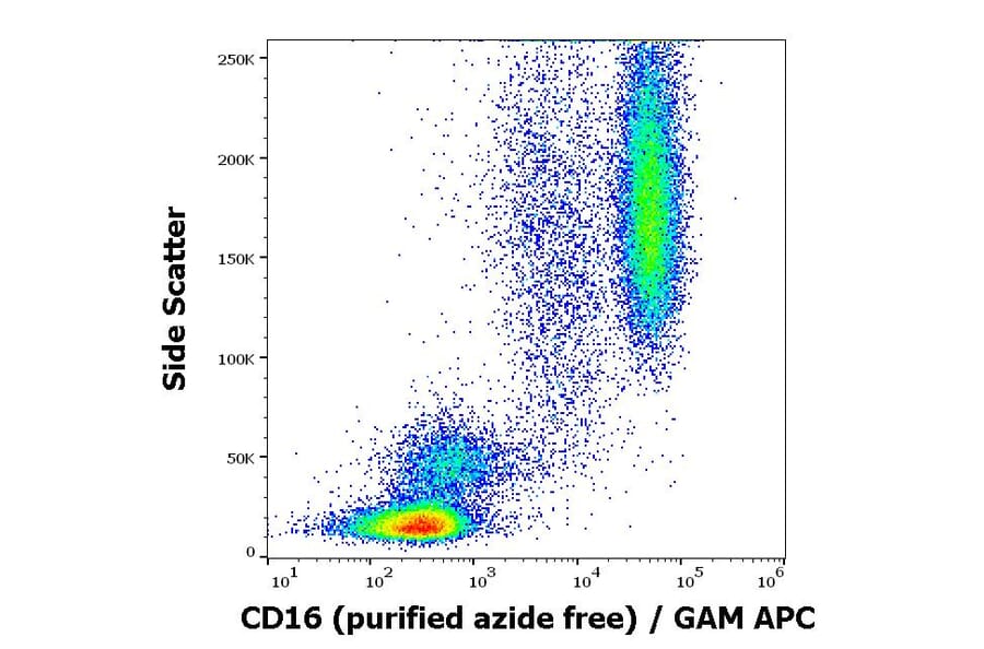 Flow Cytometry - Anti-CD16 Antibody [MEM-154] - BSA and Azide free (A85904)