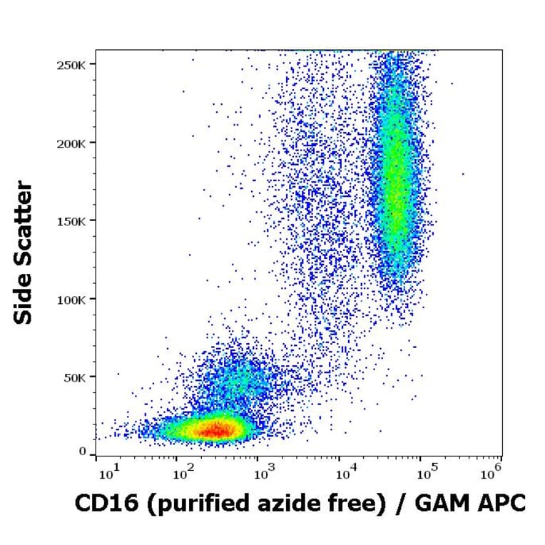 Flow Cytometry - Anti-CD16 Antibody [MEM-154] - BSA and Azide free (A85904)