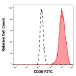 Flow Cytometry - Anti-CD36 Antibody [CB38] (FITC) (A86174)