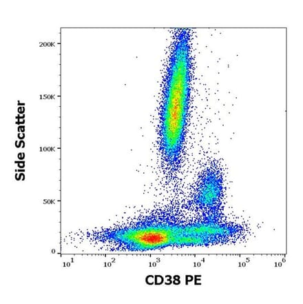 Flow Cytometry - Anti-CD38 Antibody [HIT2] (PE) (A86166) - Antibodies.com