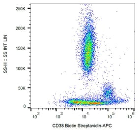 Flow Cytometry - Anti-CD38 Antibody [HIT2] (Biotin) (A86190) - Antibodies.com