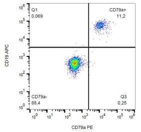 Flow Cytometry - Anti-CD79a Antibody [HM47] (PE) (A86325) - Antibodies.com