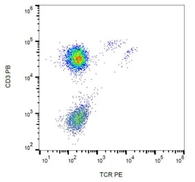 Flow Cytometry - Anti-TCR gamma + TCR delta Antibody [B1] (PE) (A86340) - Antibodies.com