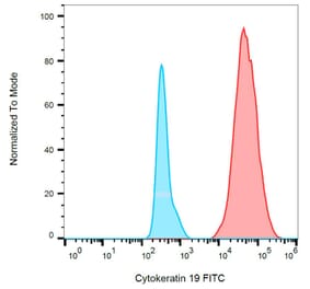 Flow Cytometry - Anti-Cytokeratin 19 Antibody [A53-B/A2] (FITC) (A86356) - Antibodies.com