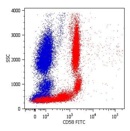 Flow Cytometry - Anti-CD58 Antibody [MEM-63] (FITC) (A86368) - Antibodies.com