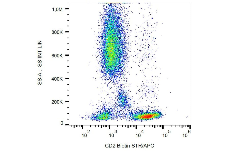 Flow Cytometry - Anti-CD2 Antibody [MEM-65] (Biotin) (A86387) - Antibodies.com