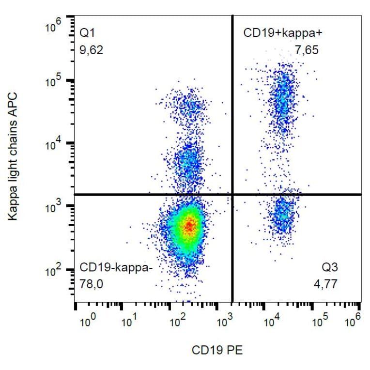 Flow Cytometry - Anti-Human Kappa Light Chain Antibody [TB28-2] (APC) (A86589)