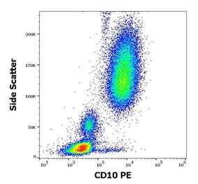 Flow Cytometry - Anti-CD10 Antibody [MEM-78] (PE) (A86566) - Antibodies.com