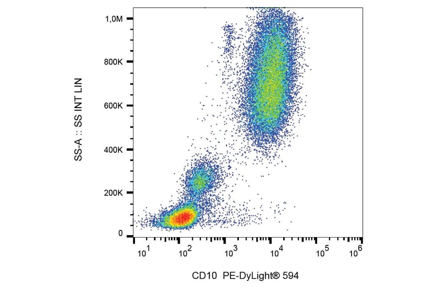 Flow Cytometry - Anti-CD10 Antibody [MEM-78] (PE-DyLight® 594) (A86625) - Antibodies.com