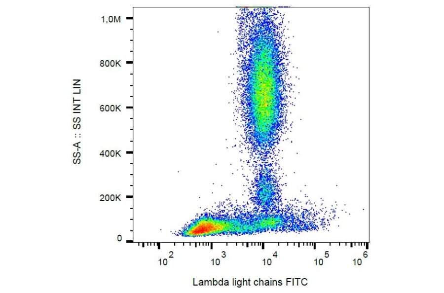 Flow Cytometry - Anti-Human Lambda Light Chain Antibody [4C2] (FITC) (A86781) - Antibodies.com