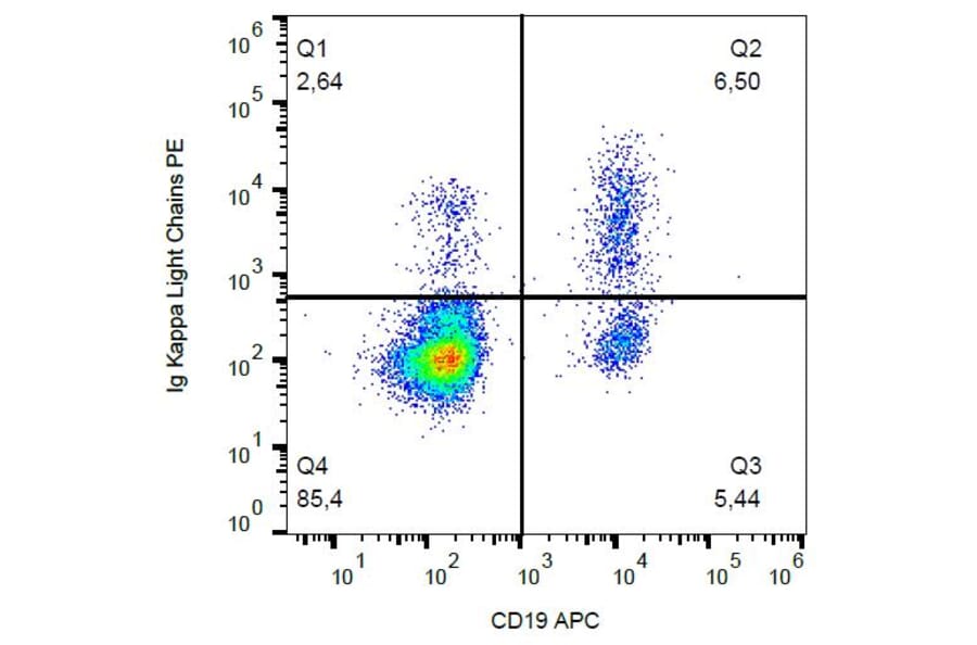 Flow Cytometry - Anti-Human Kappa Light Chain Antibody [A8B5] (PE) (A86788) - Antibodies.com