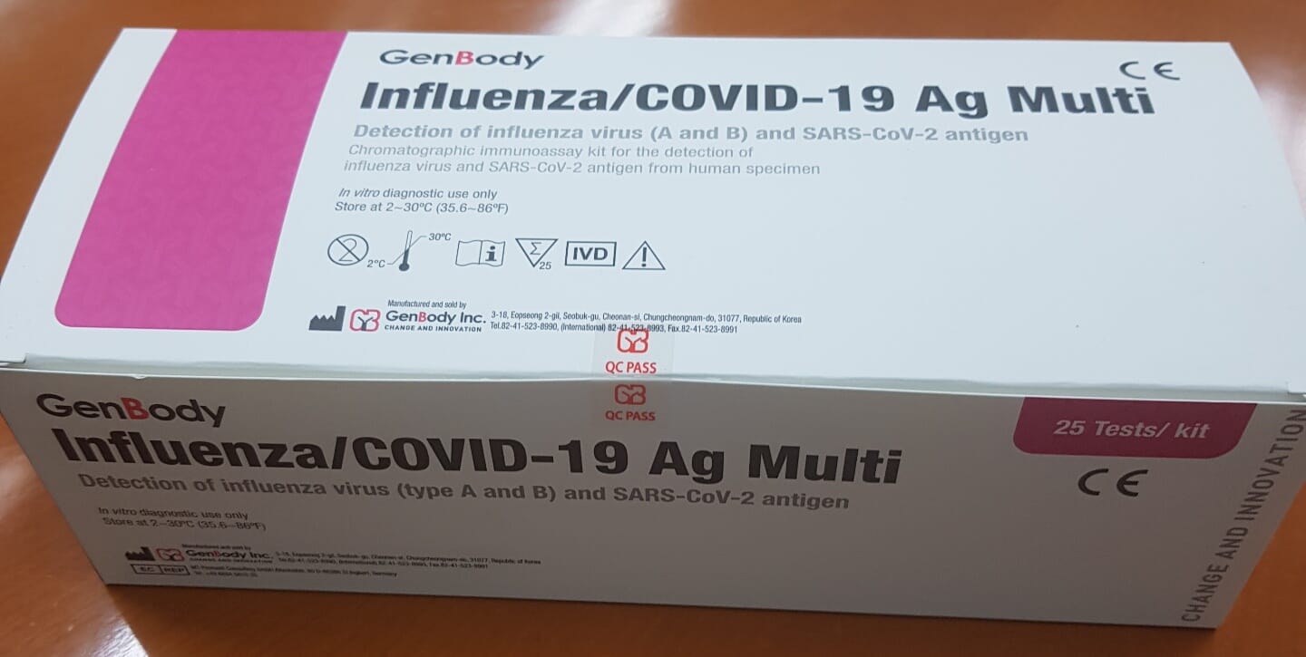 Influenza / COVID-19 Antigen Rapid Test Kit (A254380)